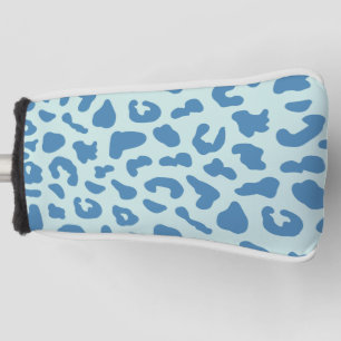 Couvre-club De Golf Motif animal Empreinte de léopard élégant en bleu