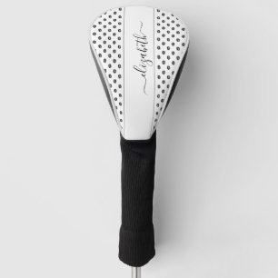 Couvre-club De Golf Motif Baisers de Rouge à Lèvres Personnalisé Blanc