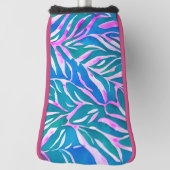 Couvre-club De Golf Motif bleu-vert tropical (Tourné à 90°)