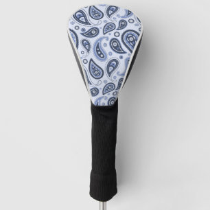 Couvre-club De Golf Motif Blue Paisley