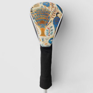 Couvre-club De Golf Motif botanique d'oiseaux exotiques de Chinoiserie