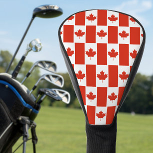 Couvre-club De Golf Motif canadien du drapeau canadien Feuille d'érabl