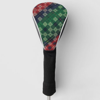 Couvre-club De Golf Motif carreaux rétro - Rouge, Vert, Bleu