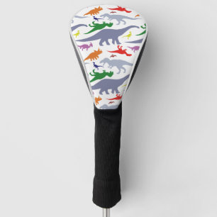 Couvre-club De Golf Motif coloré de dinosaure (lumière)