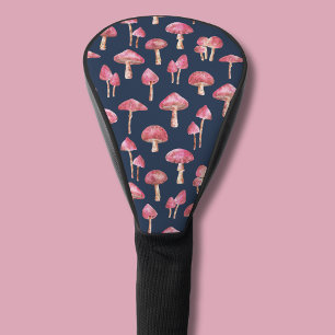 Couvre-club De Golf Motif d'aquarelle de champignon