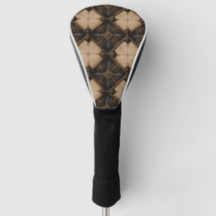 Couvre-club De Golf Motif de bois sculpté gothique (4)