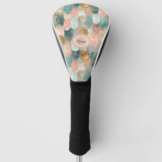 Couvre-club De Golf Motif de brosse vertical dynamique (2) (Devant)