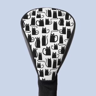 Couvre-club De Golf Motif de chat noir