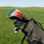 Couvre-club De Golf Motif de chevron de style rétro (In Situ)