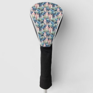 Couvre-club De Golf Motif de cottage champignon fantaisiste (8)