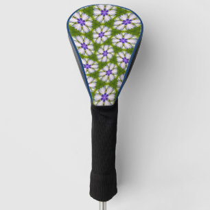 Couvre-club De Golf Motif de fleurs blanches