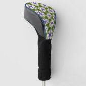 Couvre-club De Golf Motif de fleurs blanches (Incliné)