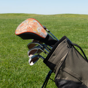 Couvre-club De Golf Motif de jardin à fleurs rétro