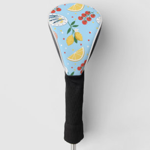 Couvre-club De Golf Motif de marché de fruits de mer méditerranéens (5