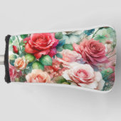Couvre-club De Golf Motif de Rose lunatique (Devant)