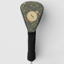 Motif de style William Morris vintage vert