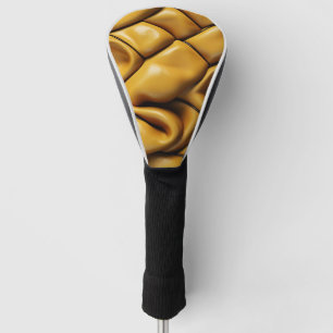 Couvre-club De Golf Motif de texture en cuir transparent