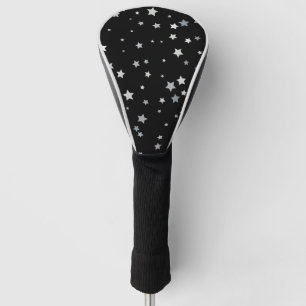 Couvre-club De Golf Motif des étoiles d'argent mignonnes Toute coule