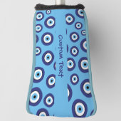 Couvre-club De Golf Motif des yeux mal grecs (Tourné à 90°)