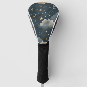 Couvre-club De Golf Motif d'étoiles de constellation céleste (5)
