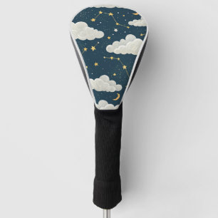 Couvre-club De Golf Motif d'étoiles de constellation céleste (6)