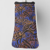 Couvre-club De Golf Motif d'impression Leopard et Zebra (Tourné à 90°)