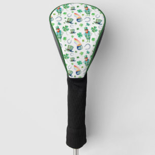 Couvre-club De Golf Motif du jour de St Patrick d'aquarelle