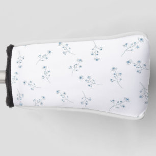 Couvre-club De Golf Motif Fleur sauvage bleu