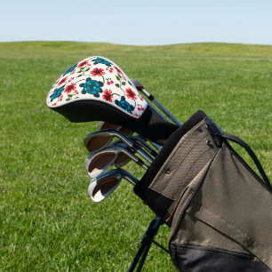 Couvre-club De Golf Motif floral de tortue mignonne