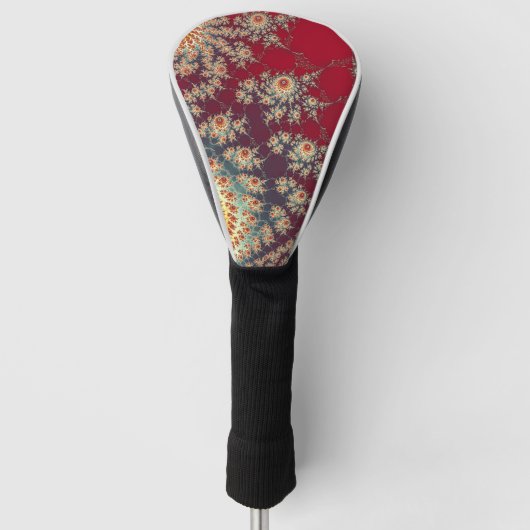 Couvre-club De Golf Motif floral en spirale (Devant)