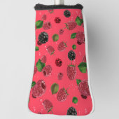 Couvre-club De Golf Motif framboise (Tourné à 90°)