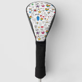 Couvre-club De Golf Motif Gay pride Doodle (Devant)