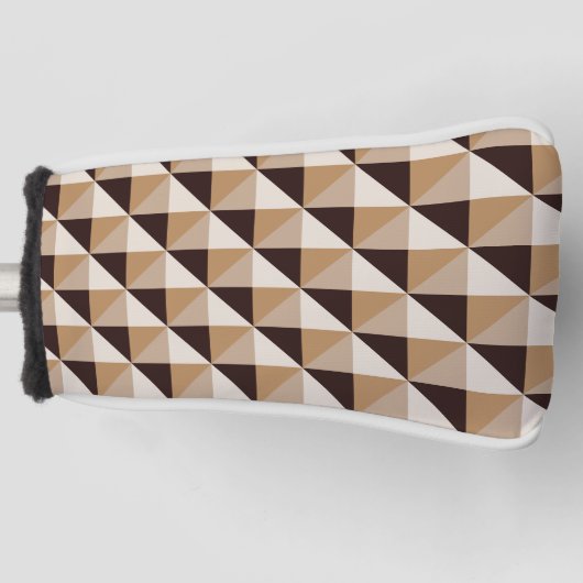 Couvre-club De Golf motif géométrique Brown (Devant)
