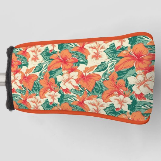 Couvre-club De Golf Motif Hawaiian Vibe esthétique Tropical Fleurs (Devant)