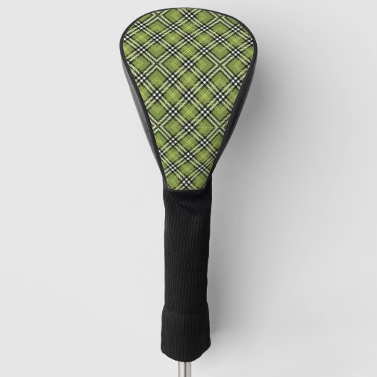 Couvre-club De Golf Motif irlandais vert de plaid (Devant)