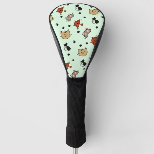 Couvre-club De Golf Motif Kitty Cat (Devant)