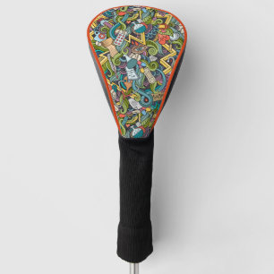 Couvre-club De Golf Motif Médicale d'icône d'art abstrait