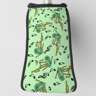 Couvre-club De Golf Motif Notes musicales Bagpipe