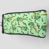 Couvre-club De Golf Motif Notes musicales Bagpipe (Devant)