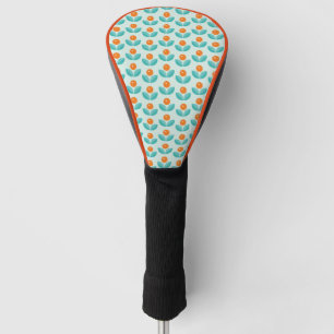 Couvre-club De Golf Motif orange géométrique de style scandinave