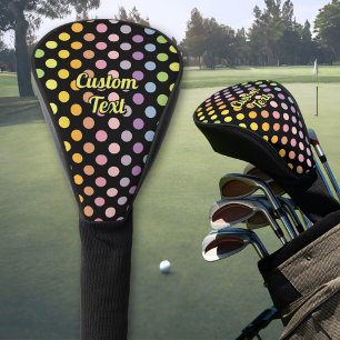 Couvre-club De Golf Motif Pois Rainbow