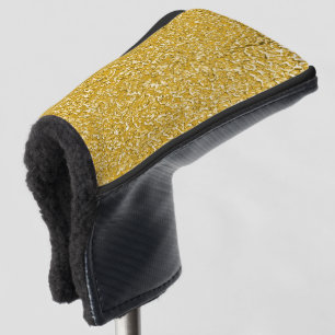 Couvre-club De Golf Motif PURE GOLD Splatter + votre texte / photo