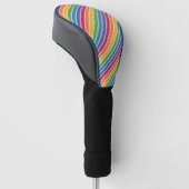 Couvre-club De Golf Motif Rainbow Stripes (Incliné)