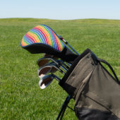 Couvre-club De Golf Motif Rainbow Stripes (In Situ)