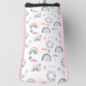 Couvre-club De Golf Motif Rainbows & Hearts (Tourné à 90°)