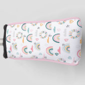 Couvre-club De Golf Motif Rainbows & Hearts (Devant)