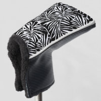 Motif Répétant à feuilles tropicales noires et bla