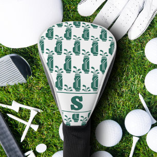Couvre-club De Golf Motif sac de golf Monogramme Classique Moderne Ver