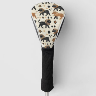 Couvre-club De Golf Motif safari tribal lion boho
