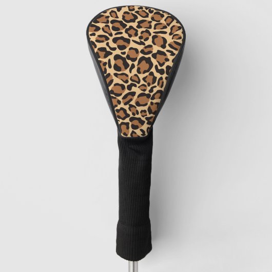 Couvre-club De Golf Motif sans voile Leopard (Devant)